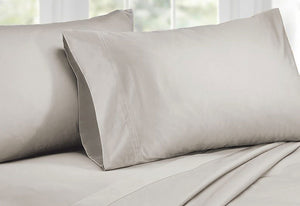 Luxton King Size 1000TC Cotton Rich Sheet Set (Silver Color)