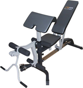 FID Flat Incline Decline Bench Press w/ Leg Extension