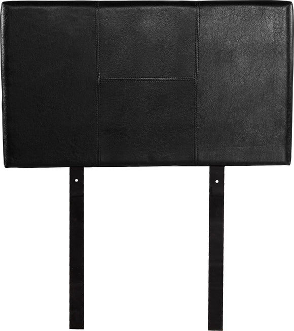 PU Leather Single Bed Headboard Bedhead - Black