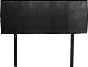 PU Leather Double Bed Headboard Bedhead - Black