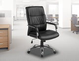 PU Leather Office Chair Executive Padded Black