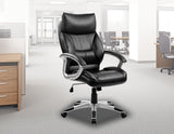 PU Leather Office Chair Executive Padded Black