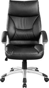 PU Leather Office Chair Executive Padded Black