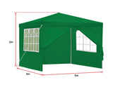 3x3m Gazebo Outdoor Marquee Tent Canopy Green